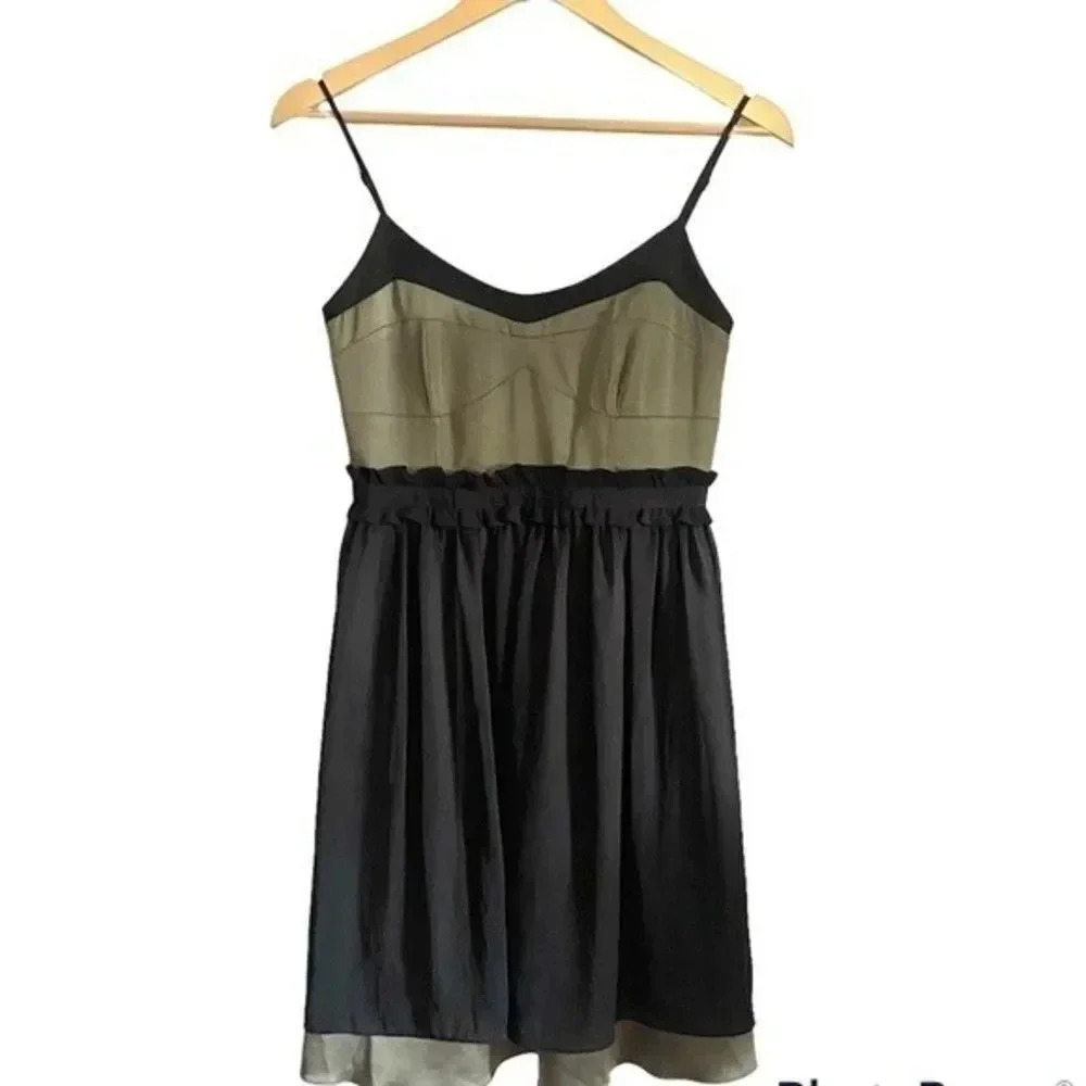 BCBGeneration Olive and Black Dress